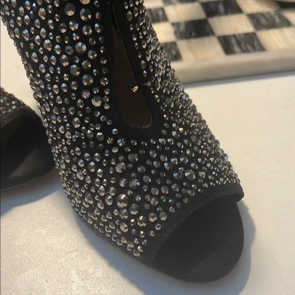 INC International Concepts Black Rhinestone Heels - Picture 5 of 16